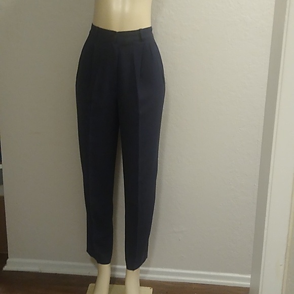 Giorgio Armani 42 10 Women's Navy Blue Pants Jacket Suit -- Final Price - Picture 7 of 16